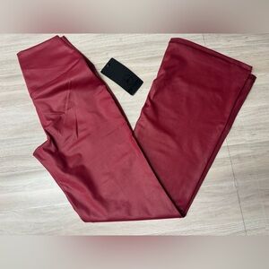 Burgundy women’s active  pants with Tag